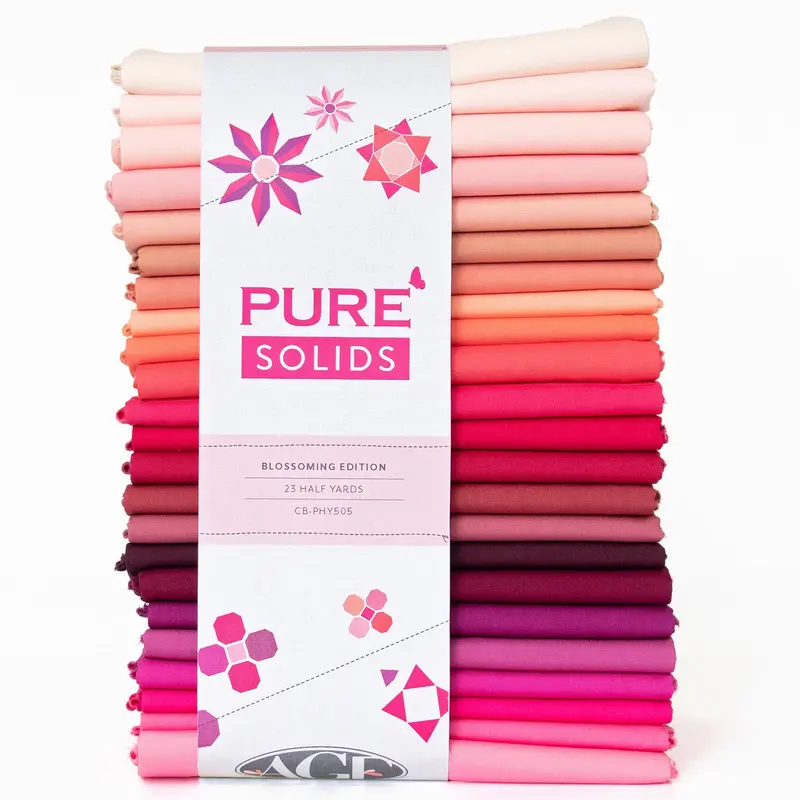 Agf Pure Solids Half Yard Bundles, 23Pc - Blossoming Edition 1