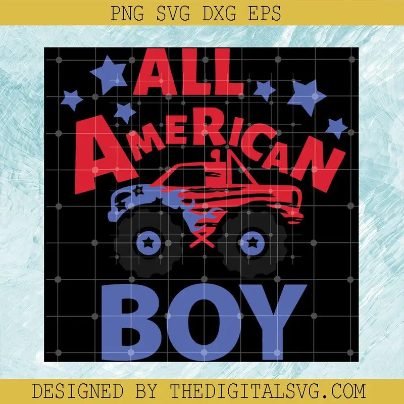 All Americian Boy Svg, Americian Svg, Truck Svg 1