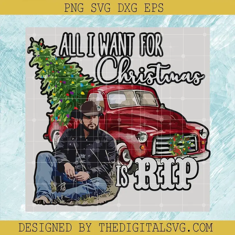 All I Want For Christmas Is Rip Svg, Merry Christmas Tree Svg, Merry Christmas Svg 1