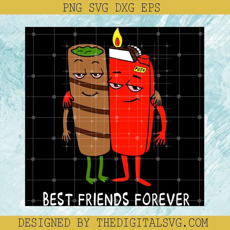 Best Friends Forever Svg, Lighter And Cigar Svg, Best Frieng Svg 1