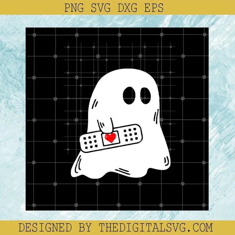 Boo Boo Crew Svg, Nurse Ghost Spider Web Funny Svg, Boo Halloween Svg 1