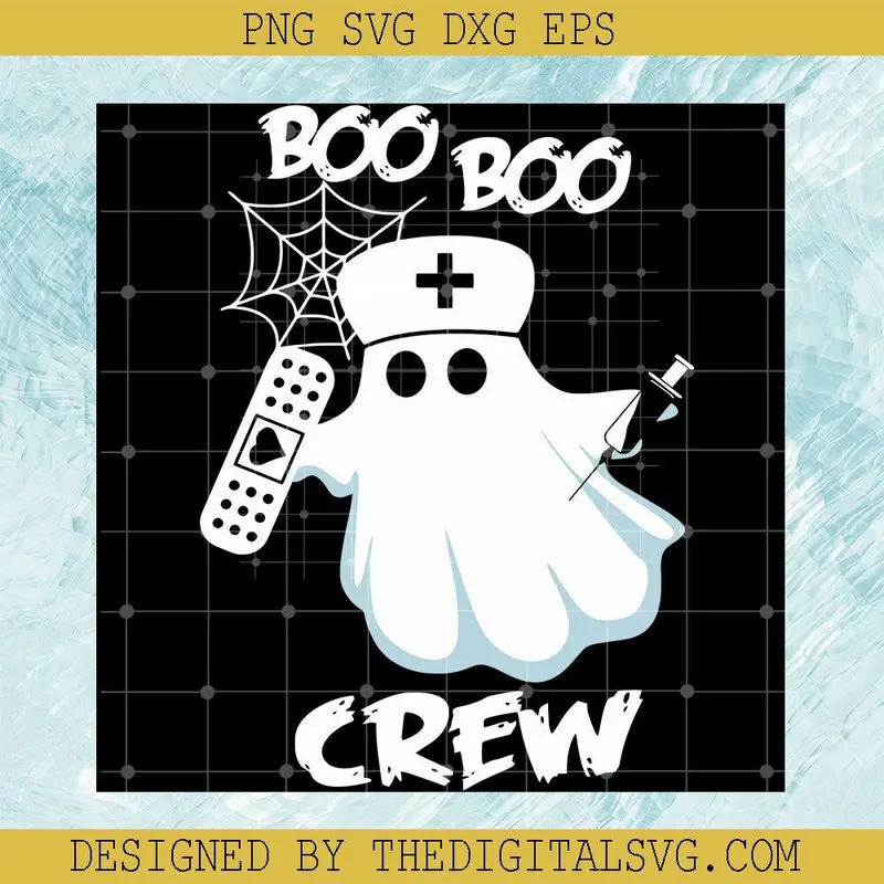 Boo Boo Crew Svg, Nurse Halloween Svg, Boo Boo Nurse Svg 1