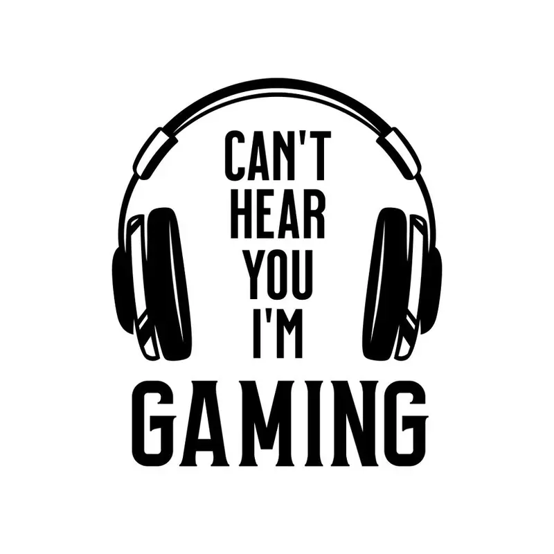 Can't Hear You I'm Gaming Fabric Panel 1