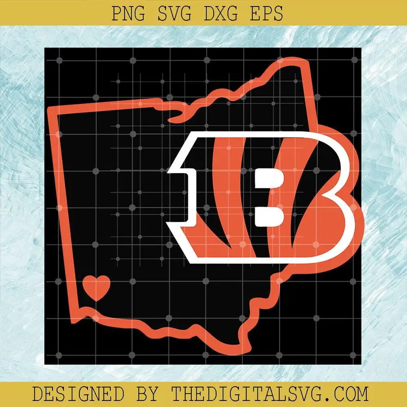 Cincinnati Bengals Svg, Bengals Football Svg, Sport Lovers Svg 1