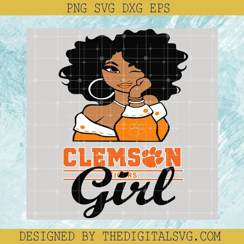 Clemson Tigers Svg, Girl Svg, Sport Svg 1