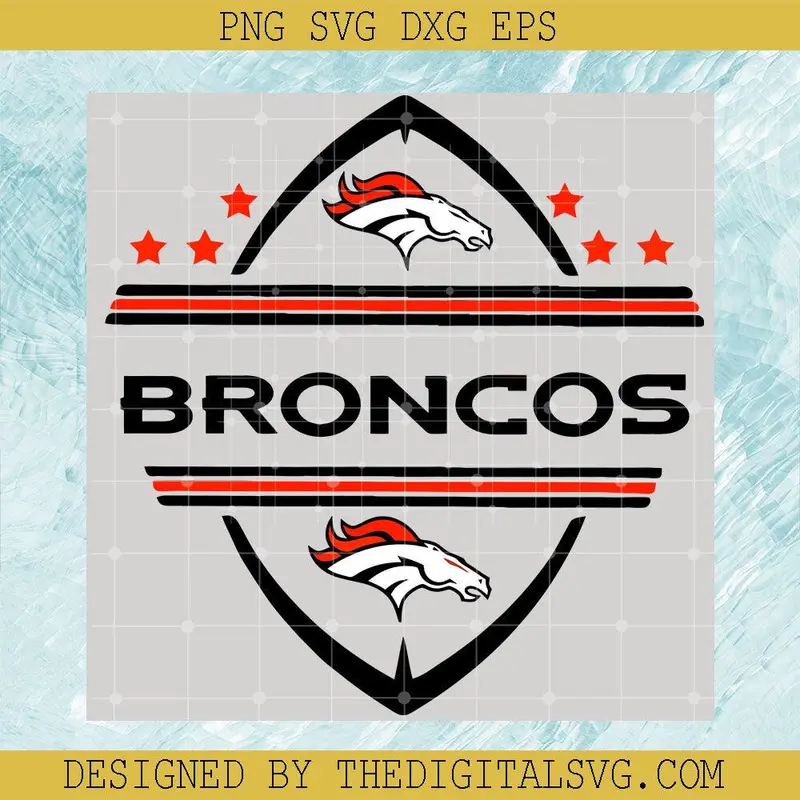 Denver Broncos Logo Sport Svg, Denver Broncos Nfl Svg, Football Team Sport Svg 1