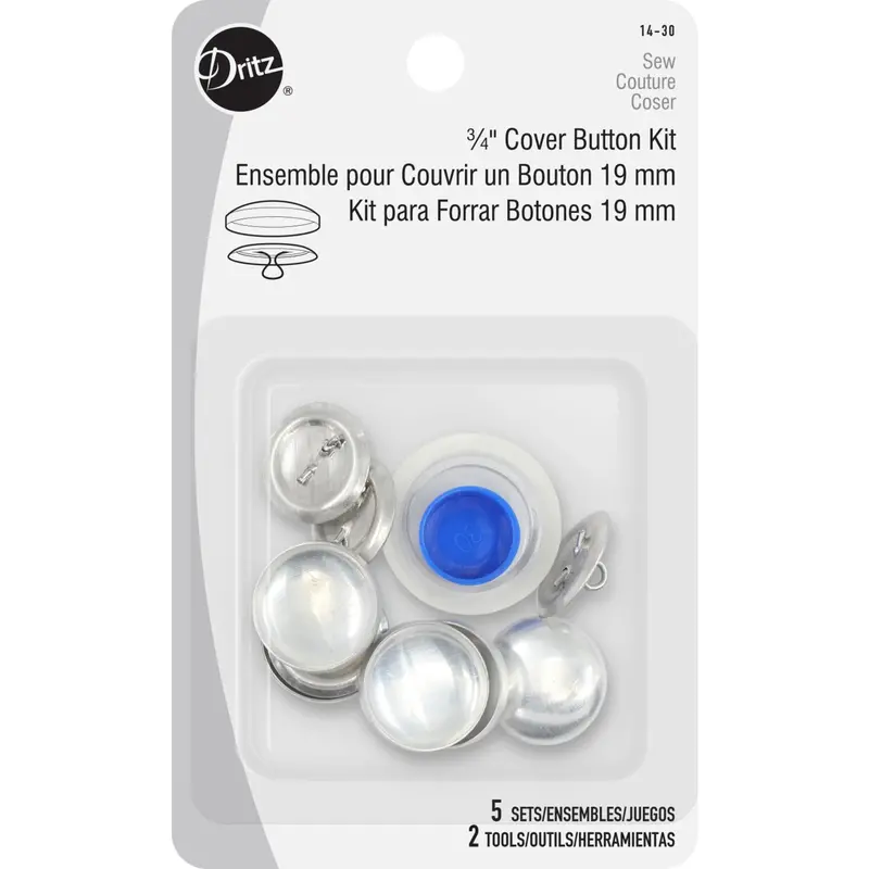 Dritz 3/4" Cover Button Kit 1