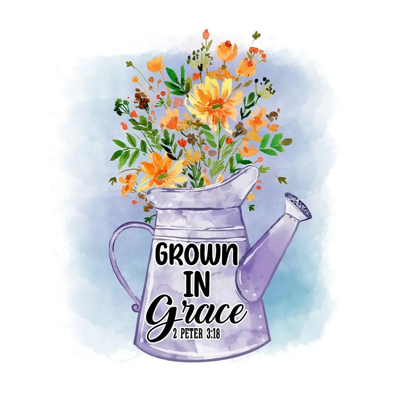 Grow In Grace Fabric Panel 1