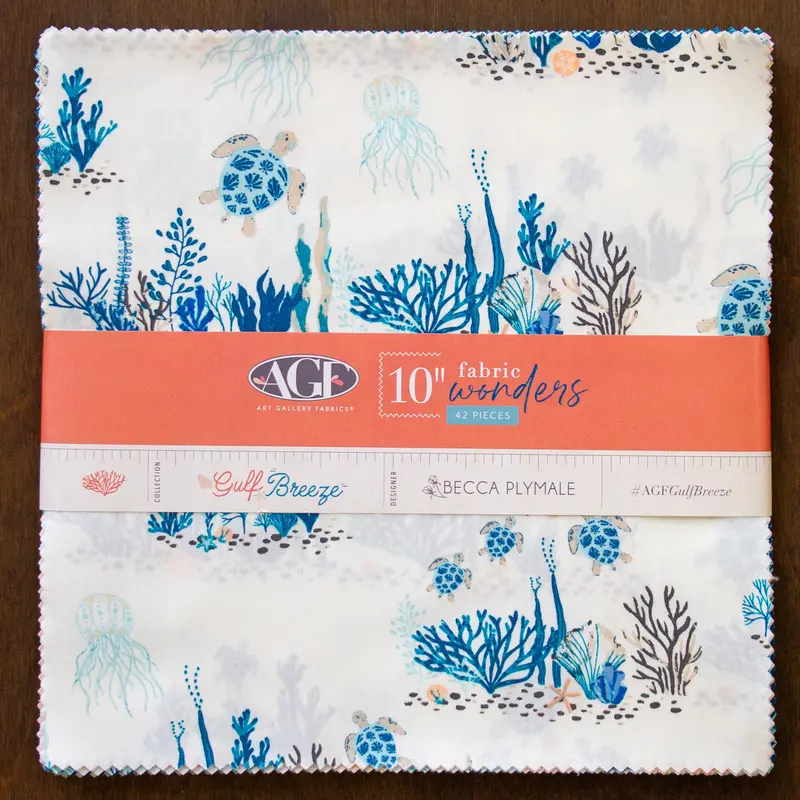 Gulf Breeze 10" Fabric Squares - 42 Pc 1