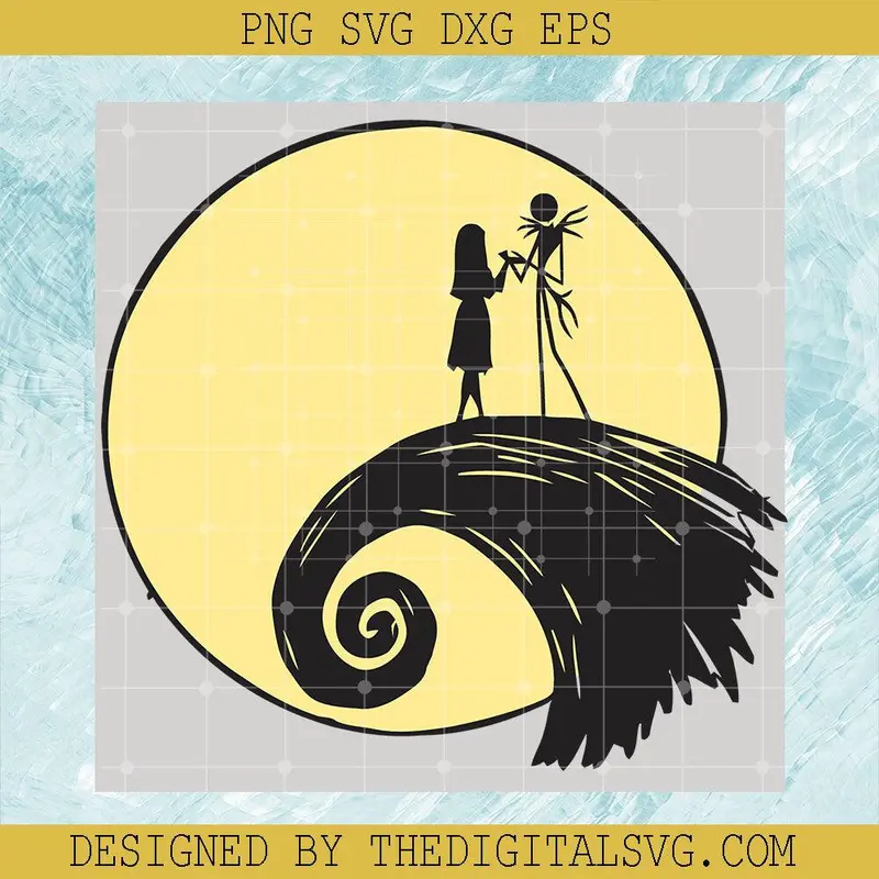 Halloween Svg, Black Jack And Sally Svg, Jack Skellington And Sally Svg 1