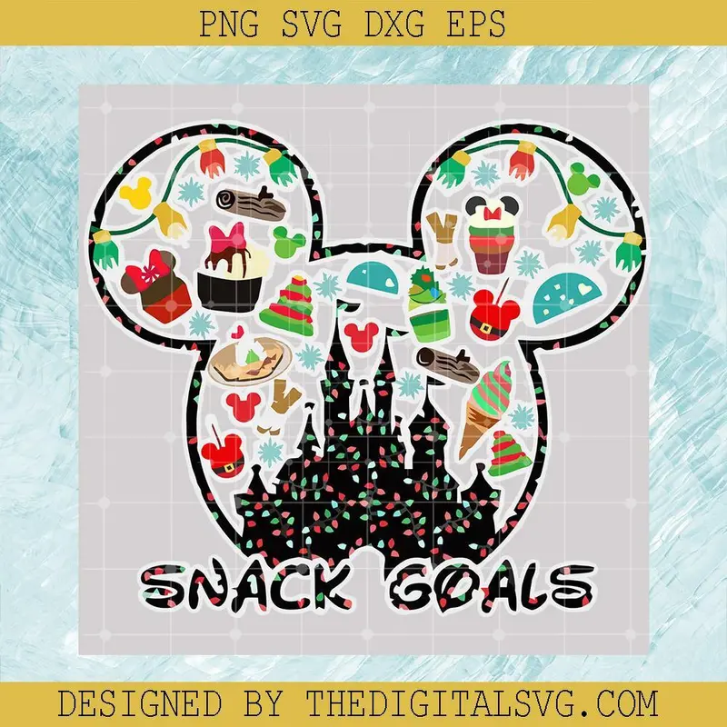 Here For The Treats Svg, Disney Mickey Svg, Snack Goals Svg, Disney Svg 1