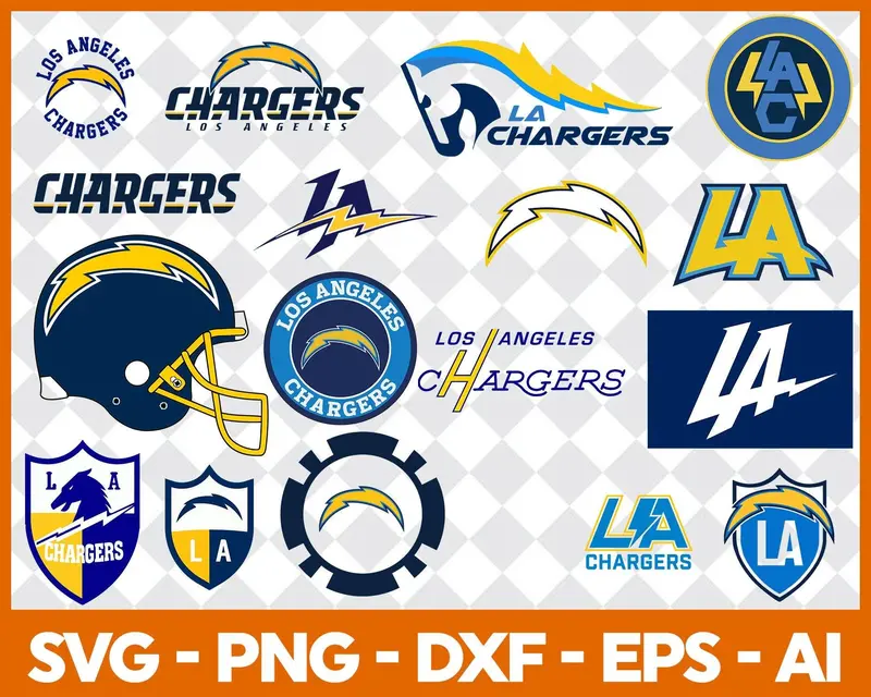 Los Angeles Chargers Bundle Svg, Los Angeles Chargers Svg, Los Angeles Chargers Logo Svg, Afc Teams Svg, Nfl Svg, Bundle Svg 1