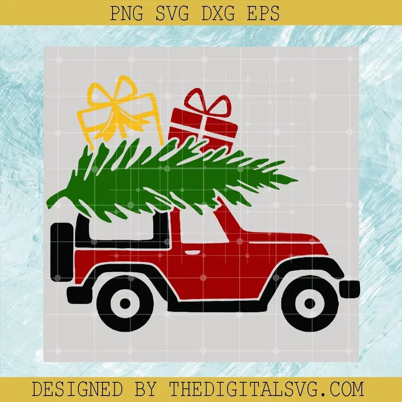 Merry Christmas Truck Svg, Merry Christmas Gift Svg, Truck Svg 1