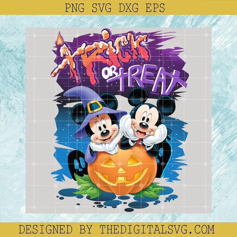 Mickey And Minnie Mouse Png Designs, Disney Halloween Png, Trick Or Treat Png 1