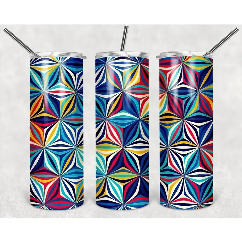 Native Pattern American Png, 20Oz Skinny Tumbler Design, Sublimation Designs Png File, Full Tumbler Wrap Png Digital File 1