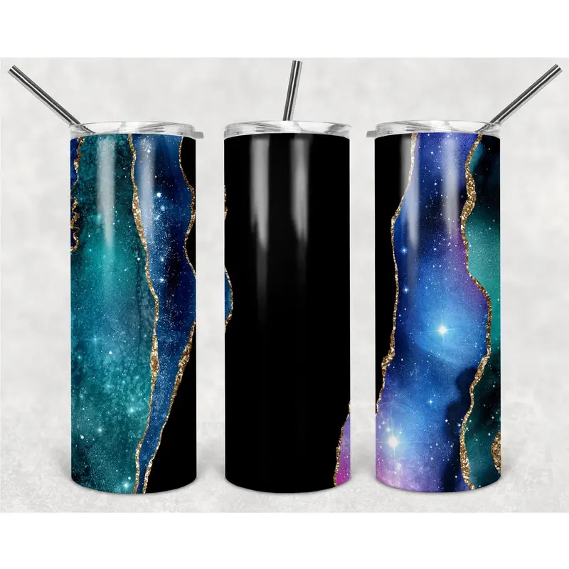 Night Sky Luxury Marble Texture Png, 20Oz Skinny Tumbler Design, Sublimation Designs Png File, Full Tumbler Wrap Png Digital File 1