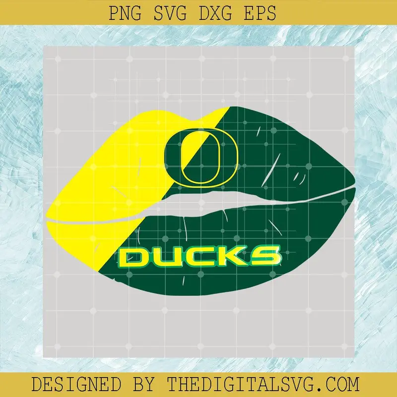 Oregon Ducks Lips Svg, Lips Ncaa Svg, Football Sport Svg 1