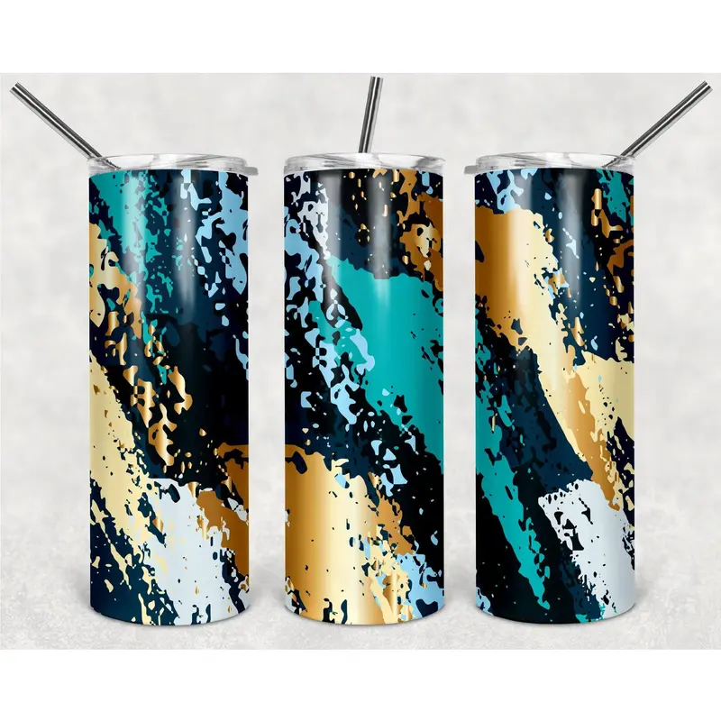 Paint Stain Textures Png, 20Oz Skinny Tumbler Design, Sublimation Designs Png File 1