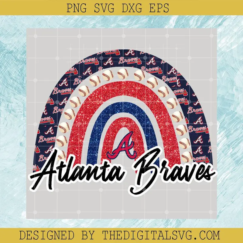 Rainbow Atlanta Braves Png, Atlanta Braves Sport Png, Logo Atlanta Braves Png 1