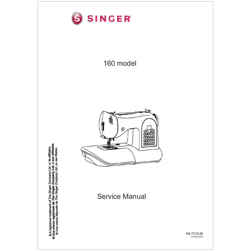 Service Manual, Singer 160 1