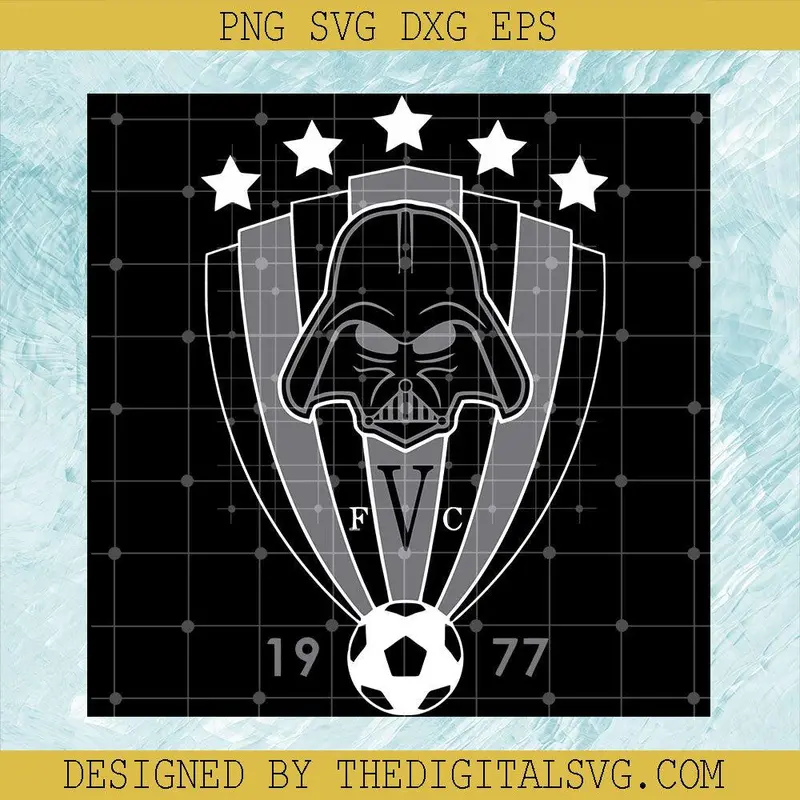 Star Wars Vader Soccer Svg, Mandalorian Soccer Svg, Logo Sport 1977 Soccer Svg 1