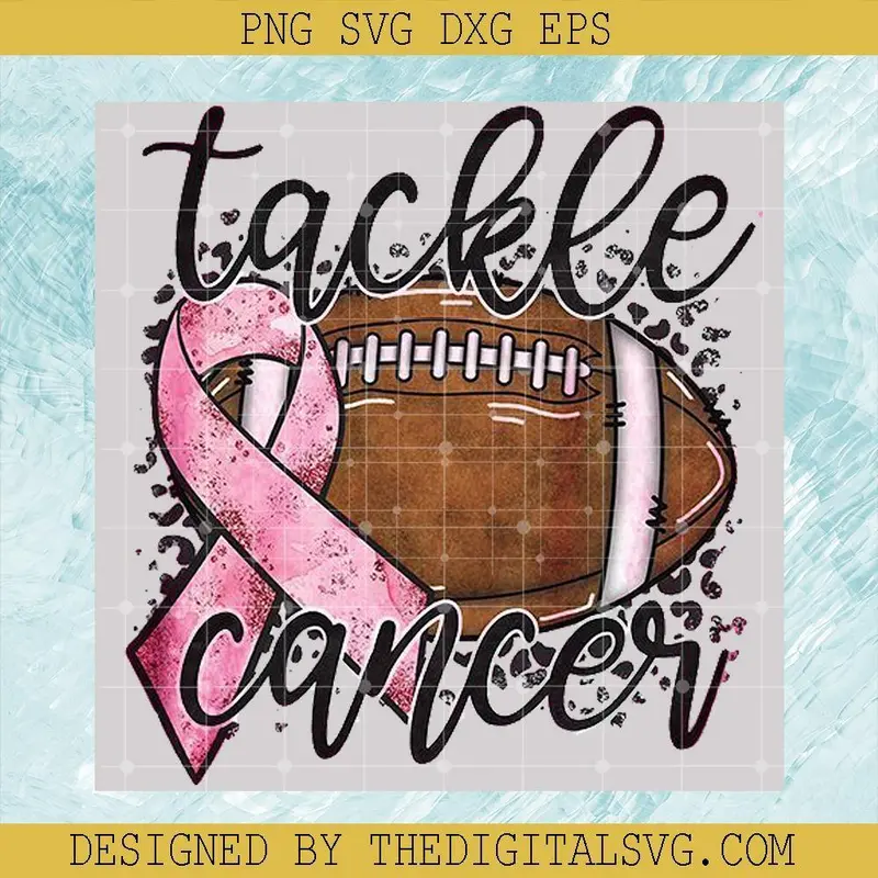 #Tackle Cancer Png, Football Ball Png, October Cancer Awareness, Breast Cancer Png 1