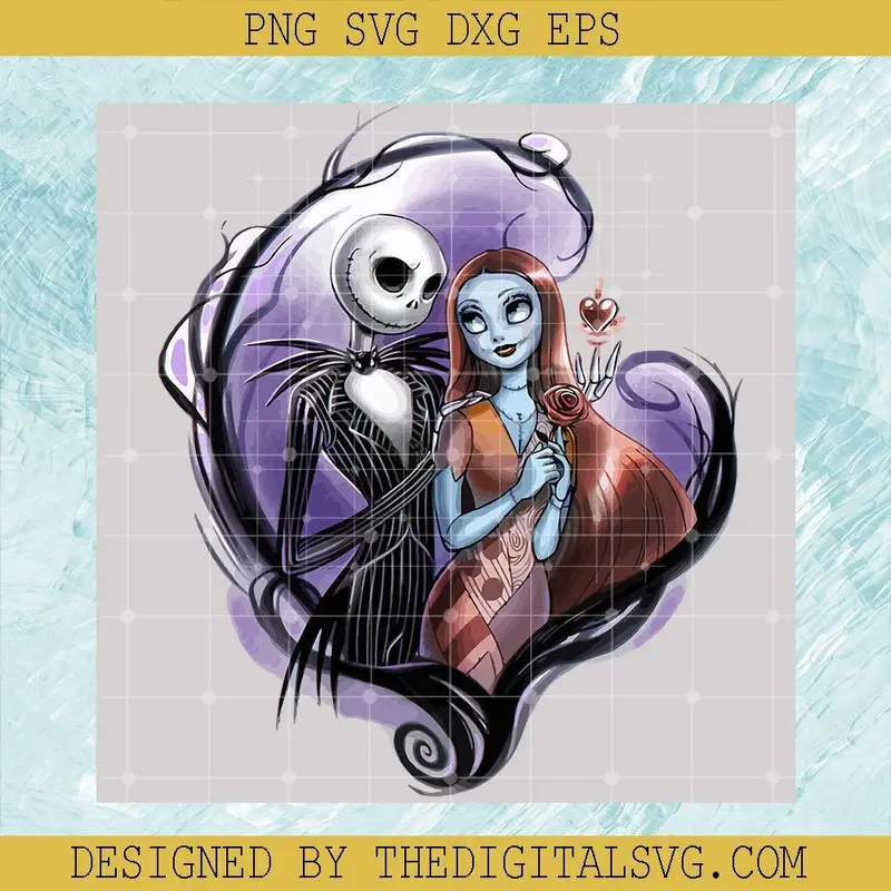 The Nightmare Before Christmas Svg, Jack_Skellington And Sally Svg, Sally Svg, Jack Skelington Svg, Halloween Svg 1