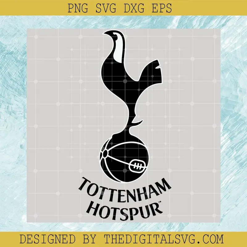 Tottenham Hotspur Logo Black Svg, Sport Logo Svg Cricut Files, Tootenham Hotspur Svg 1