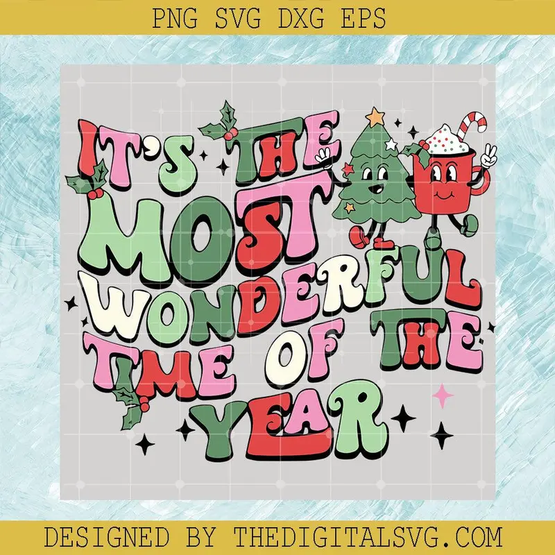 Truck Merry Christmas Svg, It's The Most Wonderful Time Of The Year Svg, Leopard Christmas Tree Svg 1