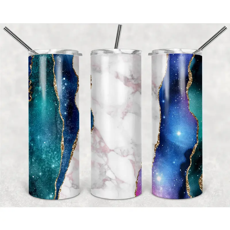 Variety Blue And Green Luxury Marble Texture Png, 20Oz Skinny Tumbler Design, Sublimation Designs Png File, Full Tumbler Wrap Png Digital File 1