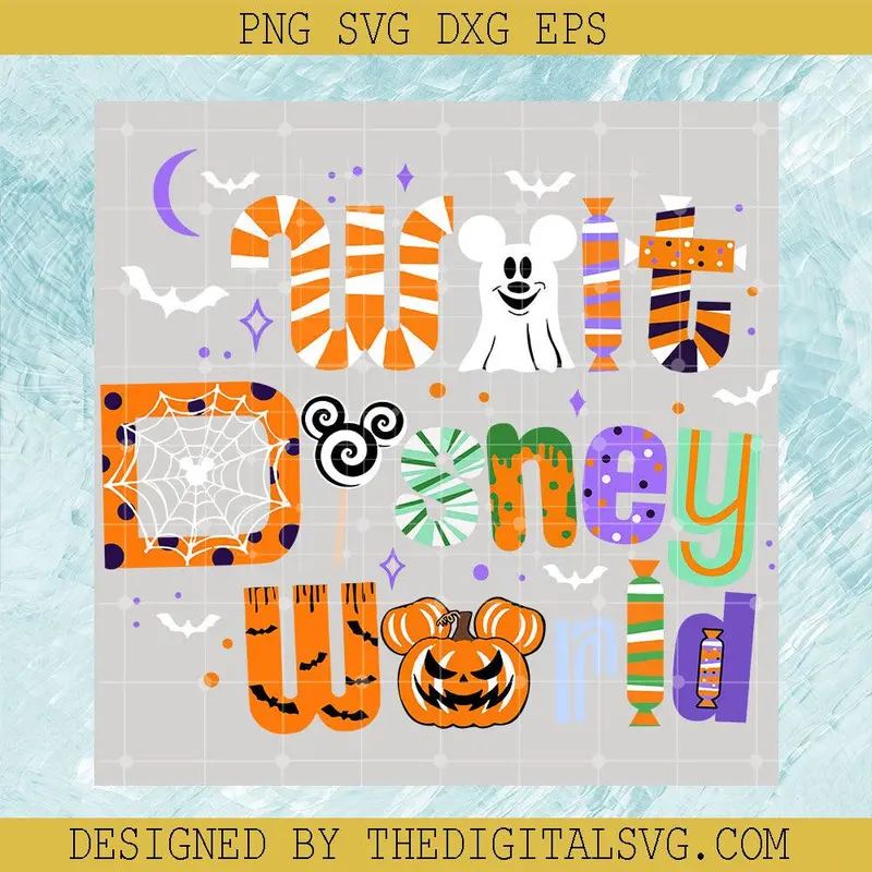 Walt Disney World Halloween Png, Mickey And Friends Halloween Png, Retro Disney Halloween Png 1