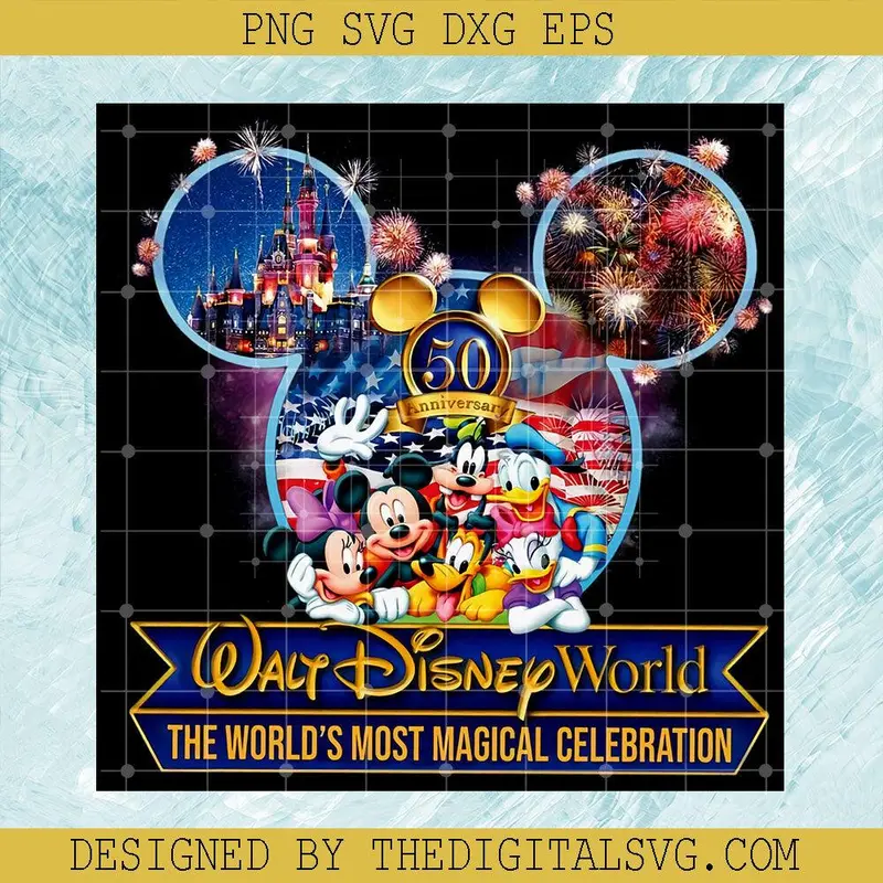 Walt Disney World The World's Most Magical Celebration Svg, Mickey Mouse Minie Mouse And Donald Duck Svg, Disney Svg 1