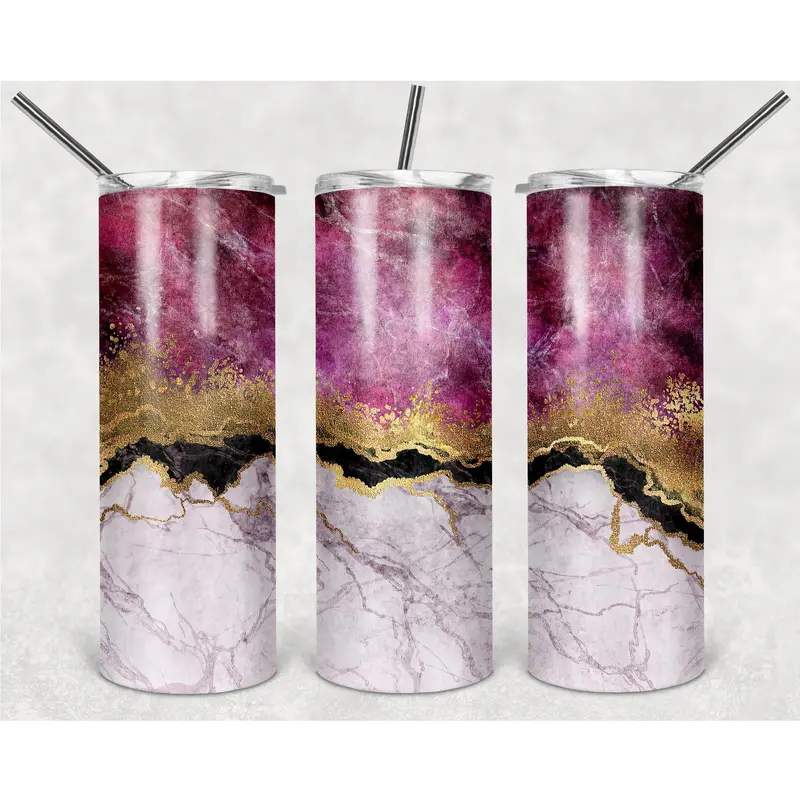 White Rose Stone Patterns Png, 20Oz Skinny Tumbler Design, Sublimation Designs Png File 1