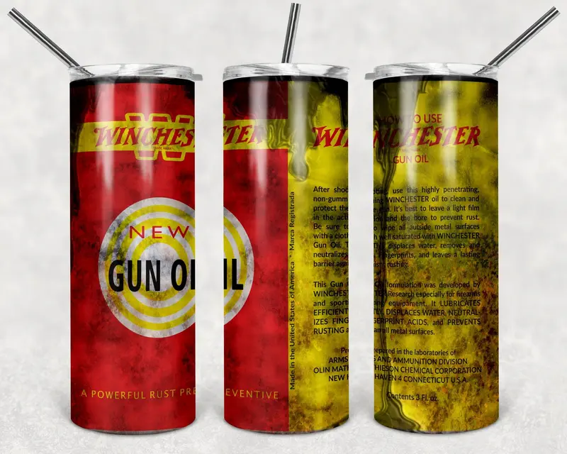 Winchester New Oild Brand Tumbler Png, 20Oz Skinny Tumbler Design, Sublimation Designs Png File 1