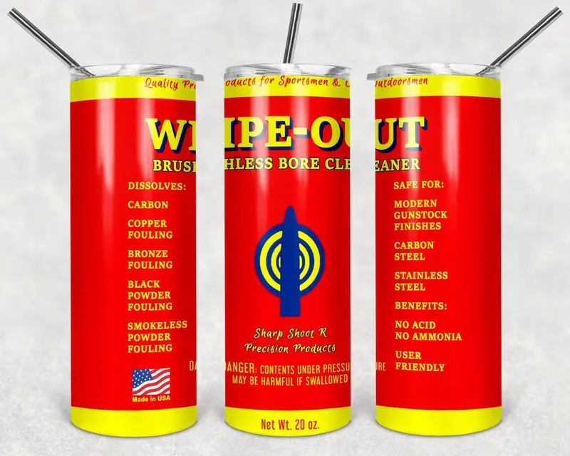 Wipe Out Bore Cleaner Car Logo Png, 20Oz Skinny Tumbler Design, Sublimation Designs Png File 1