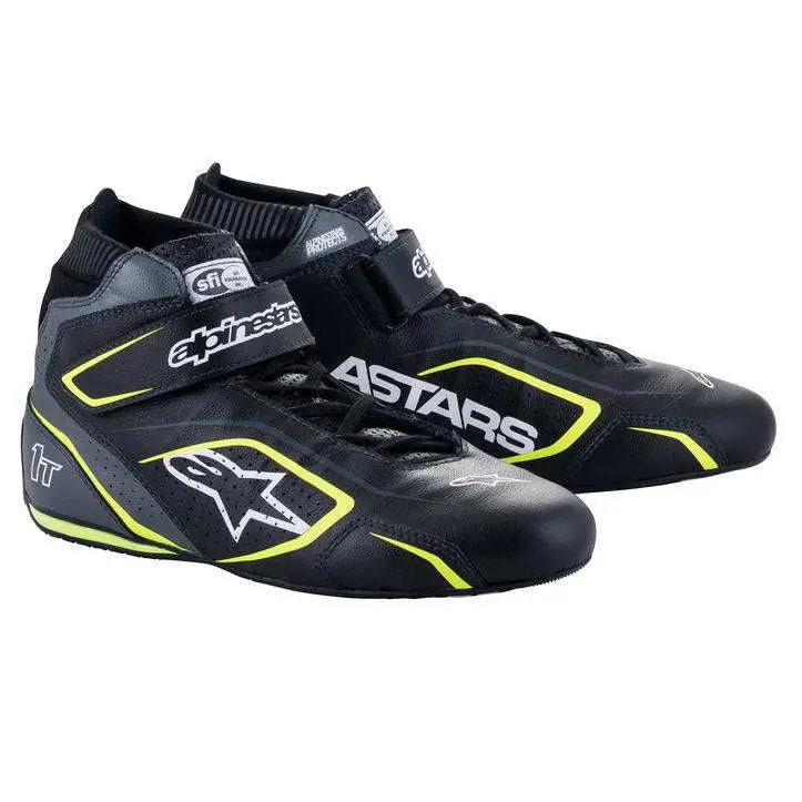 Alpinestars Usa 2710122-1055-8.5 Shoe Tech-1T V3 Black / Flu Yellow Size 8.5 1