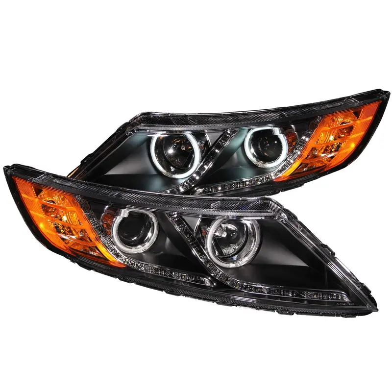 Anzo Usa 121460 Projector Headlight Set – Clear Lens, Black Housing, Ccfl Halo, Pair 1