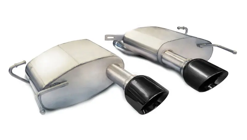Corsa Performance Axle-Back Dual Exhaust System – 2.5" Diameter, 4.5" Black Tips, Stainless Steel, For 2011–2015 Cadillac Cts-V Coupe (6.2L V8) 1