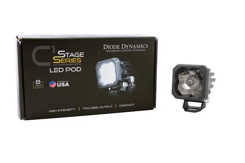 Diode Dynamics Dd6457S Stage Series C1 Led Pod Light – White Wide Beam, Pro-Grade Waterproof Housing 1