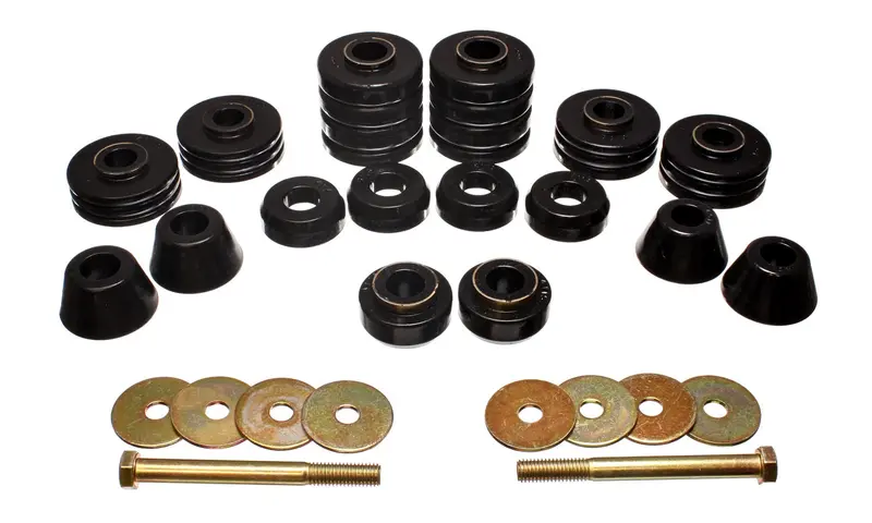 Energy Suspension Performance Body Mount Kit – Polyurethane Cab Mounts, Black (3.4140G) 1