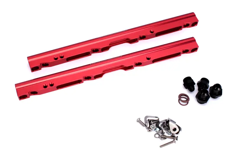 Fast Red Billet Ls Fuel Rail Kit (146032-Kit) For Ls1/Ls6/Lsxr 102Mm Intakes 1