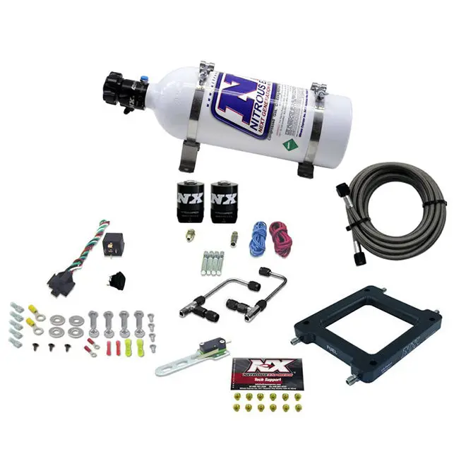 Nitrous Express 60075-05 Gemini Dominator Stage 6 Alcohol Nitrous System – 5 Lb Bottle, High-Output Tuning Ready 1
