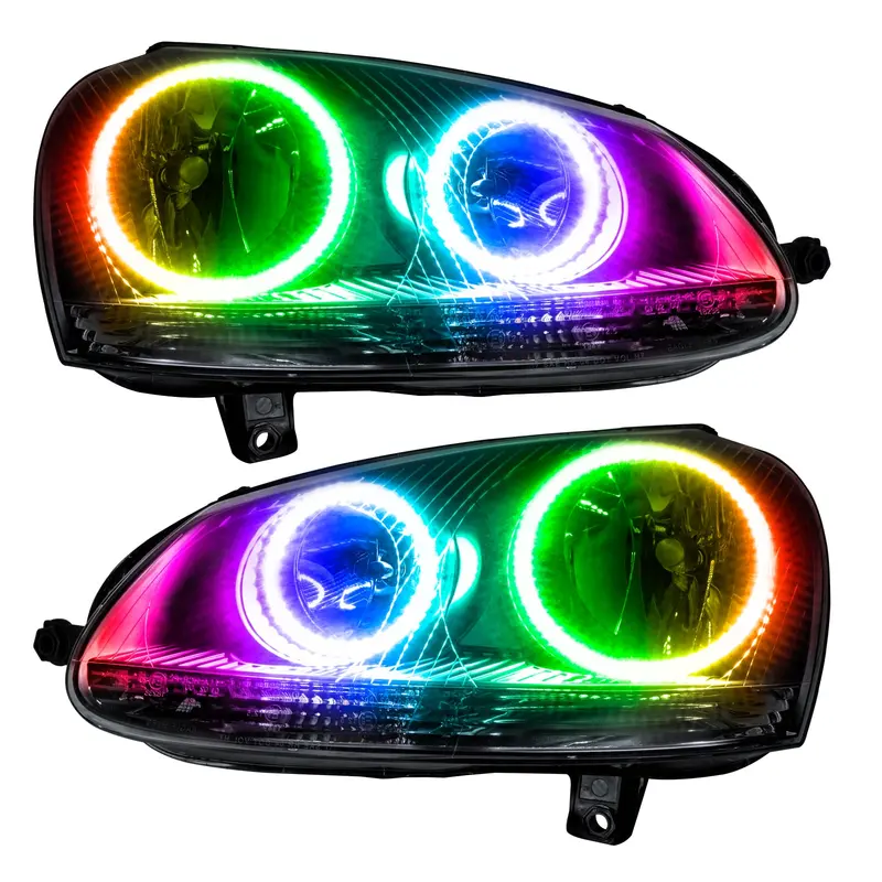 Oracle Lighting 7098-330 Colorshift Smd Led Headlights – Pre-Assembled, Chrome Bezel Design 1