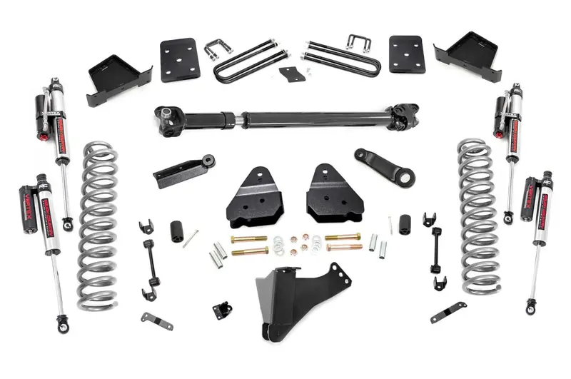 Rough Country 55051 4.5-Inch Diesel Suspension Lift Kit – Includes Vertex Front Driveshaft, 2017–2019 Ford F-250 4Wd 1