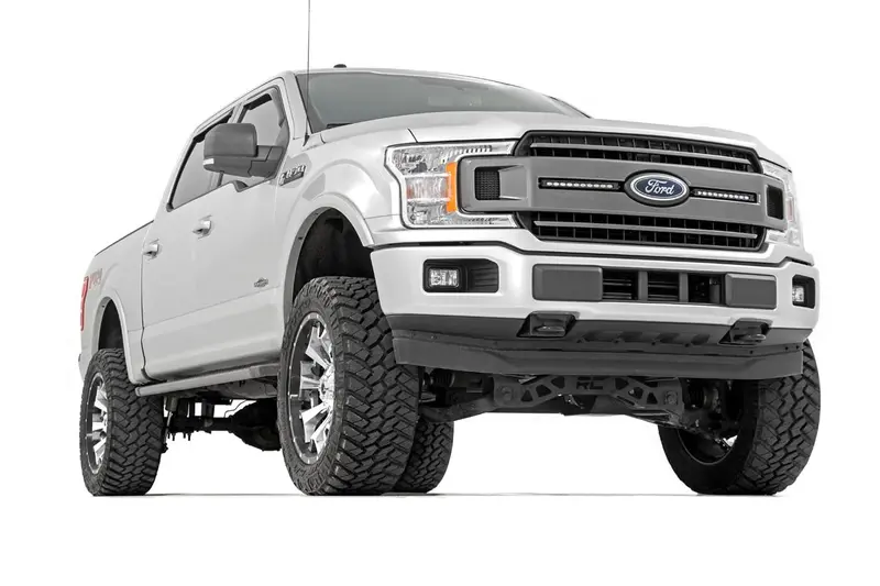 Rough Country 70809 Dual 10-Inch Led Chrome Grille Light Kit For 2018–2020 Ford F-150 Xlt 1