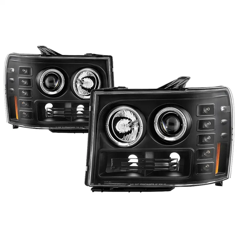 Spyder Auto 5086020 Halo Led Projector Headlights – Black Housing With H1 High/Low Beams 1