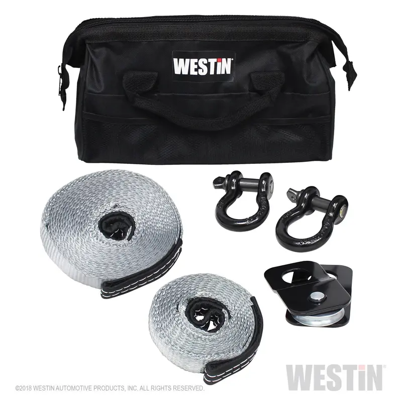 Westin 47-3201 Utv/Atv Recovery Accessory Kit – Winch Strap, D-Rings & Gloves 1